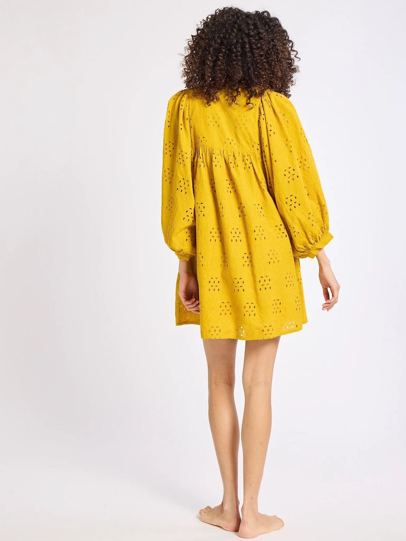 Daisy Dress in Marigold Eyelet sold by MILLE product image thumbnail 5