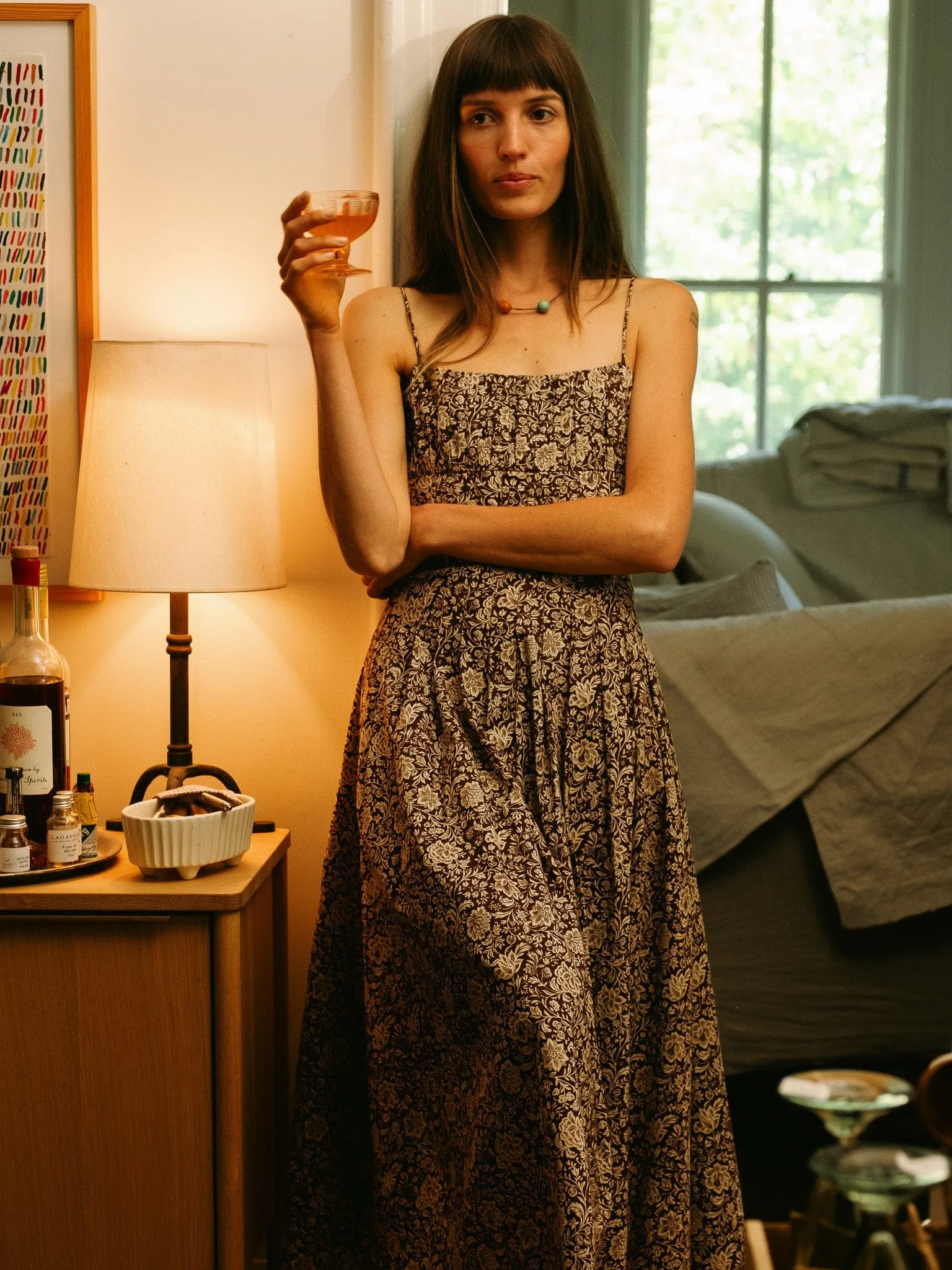 Tully Dress in Cocoa Floral sold by MILLE