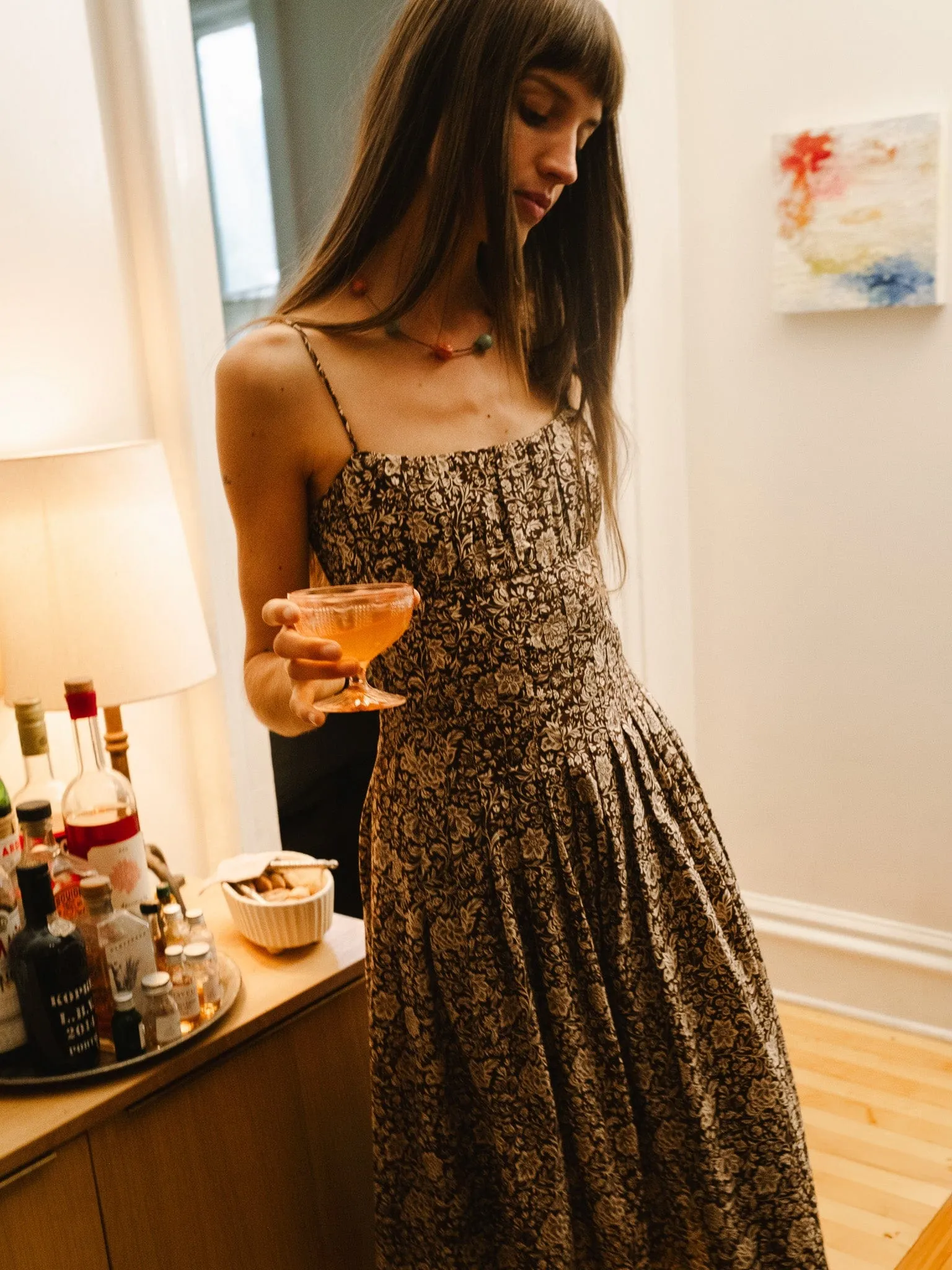 Tully Dress in Cocoa Floral sold by MILLE product image thumbnail 2