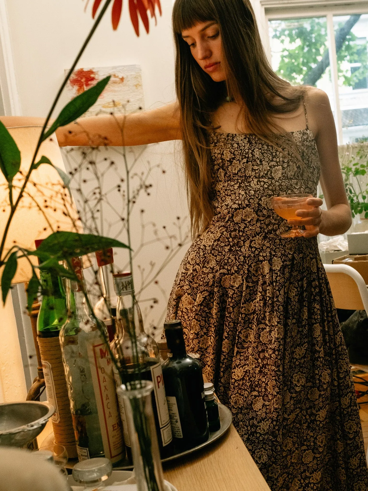 Tully Dress in Cocoa Floral sold by MILLE product image thumbnail 4