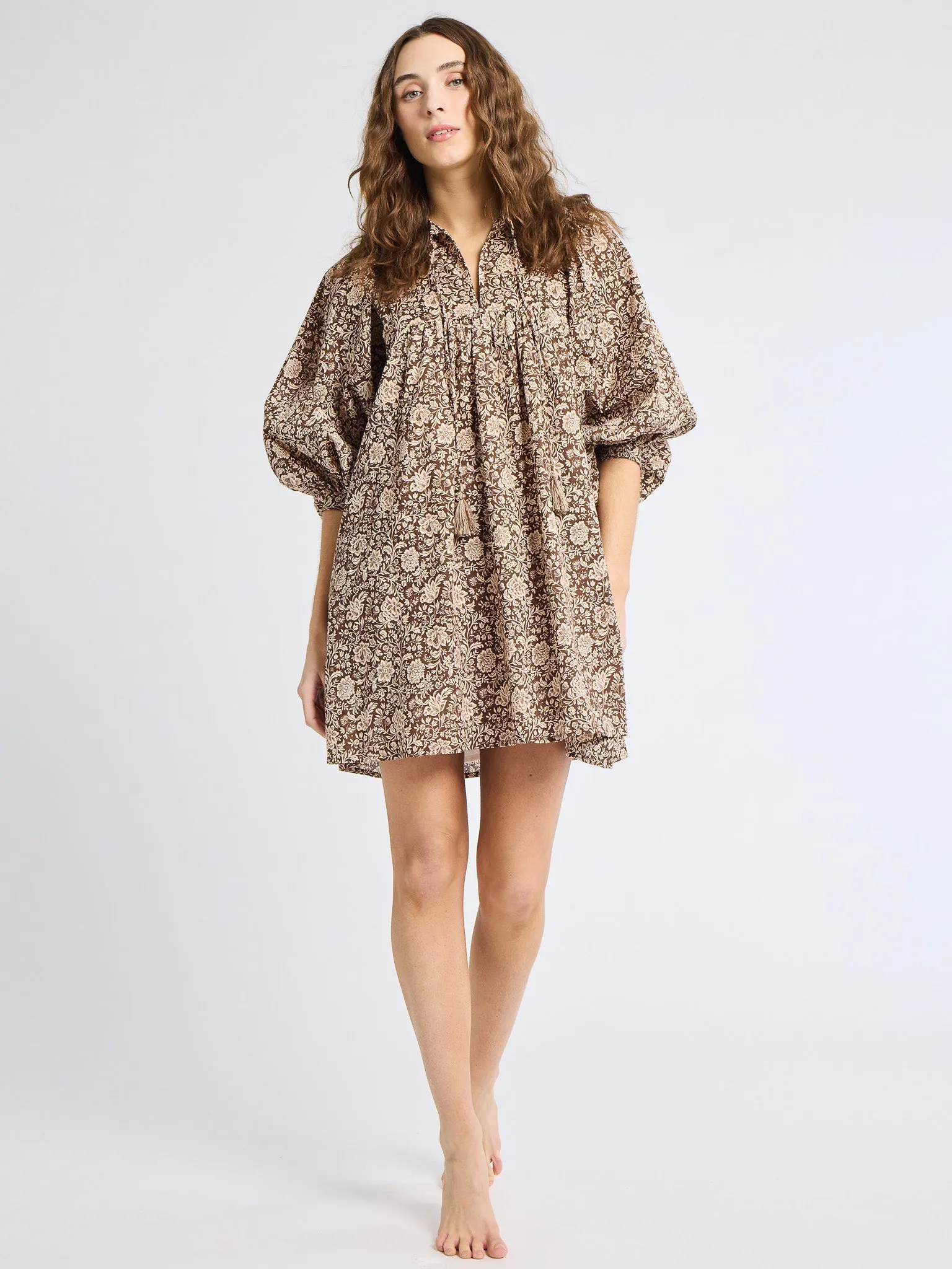 Daisy Dress in Cocoa Floral sold by MILLE