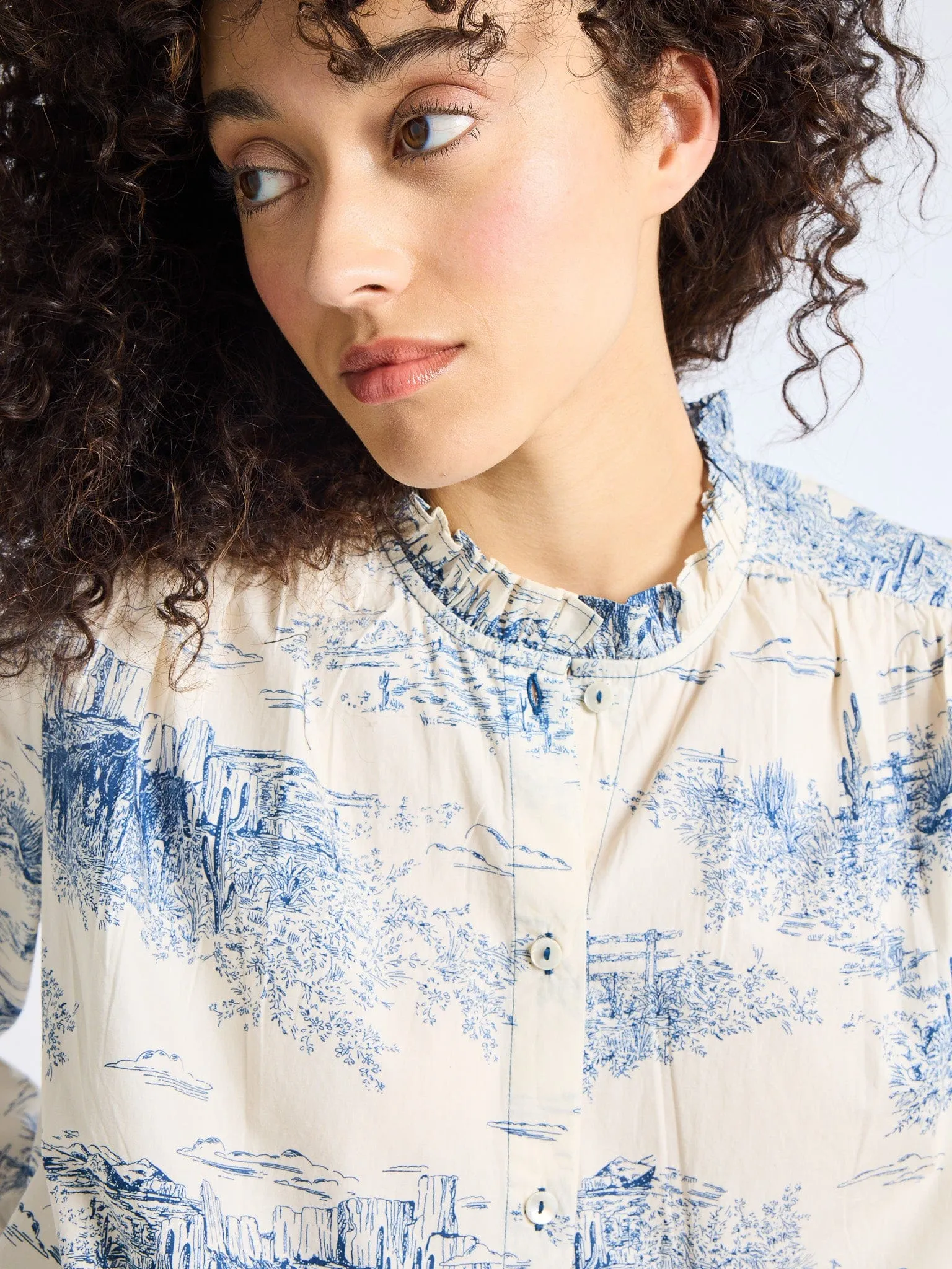 Francesca Top in Western Toile sold by MILLE product image thumbnail 2