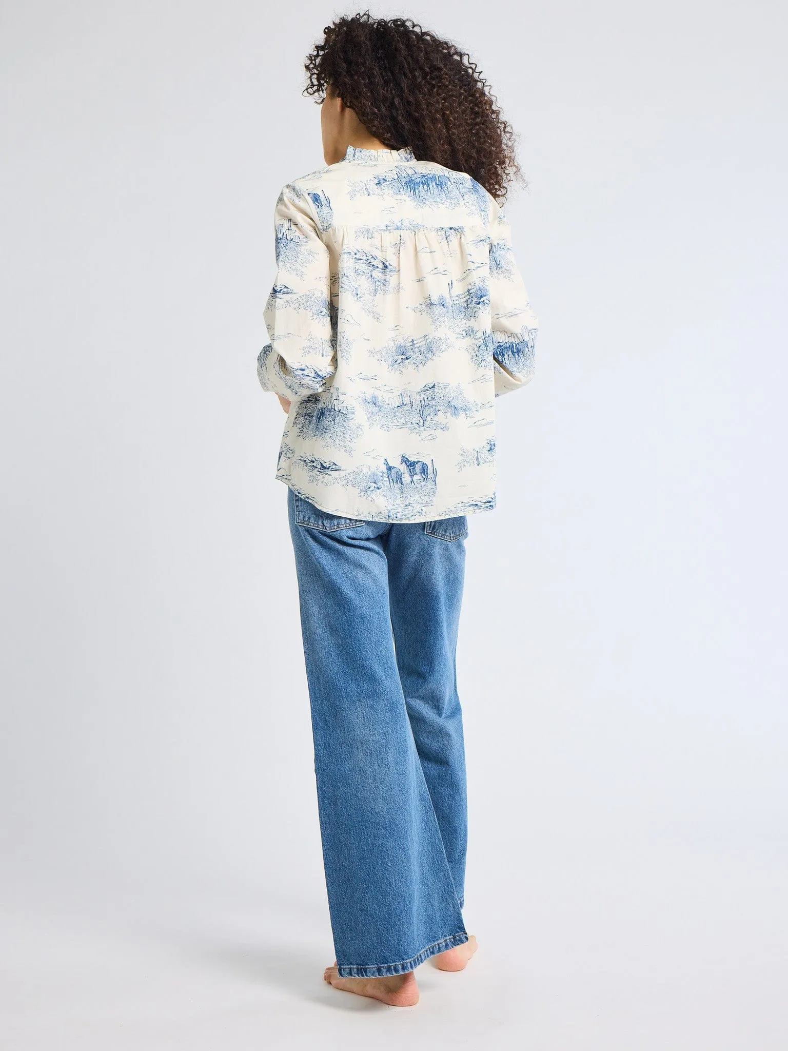 Francesca Top in Western Toile sold by MILLE product image thumbnail 4