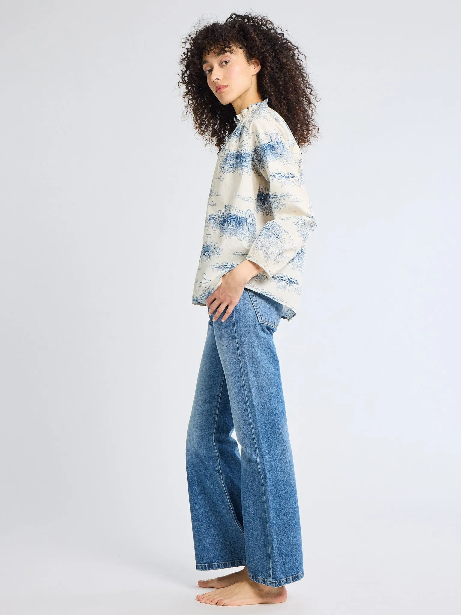 Francesca Top in Western Toile sold by MILLE product image thumbnail 5