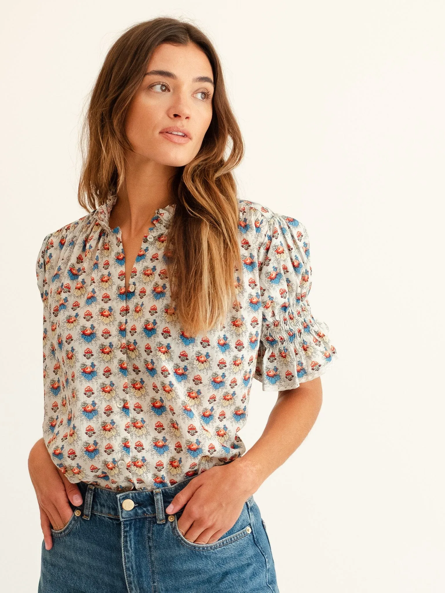 Marnie Top in Cottage sold by MILLE