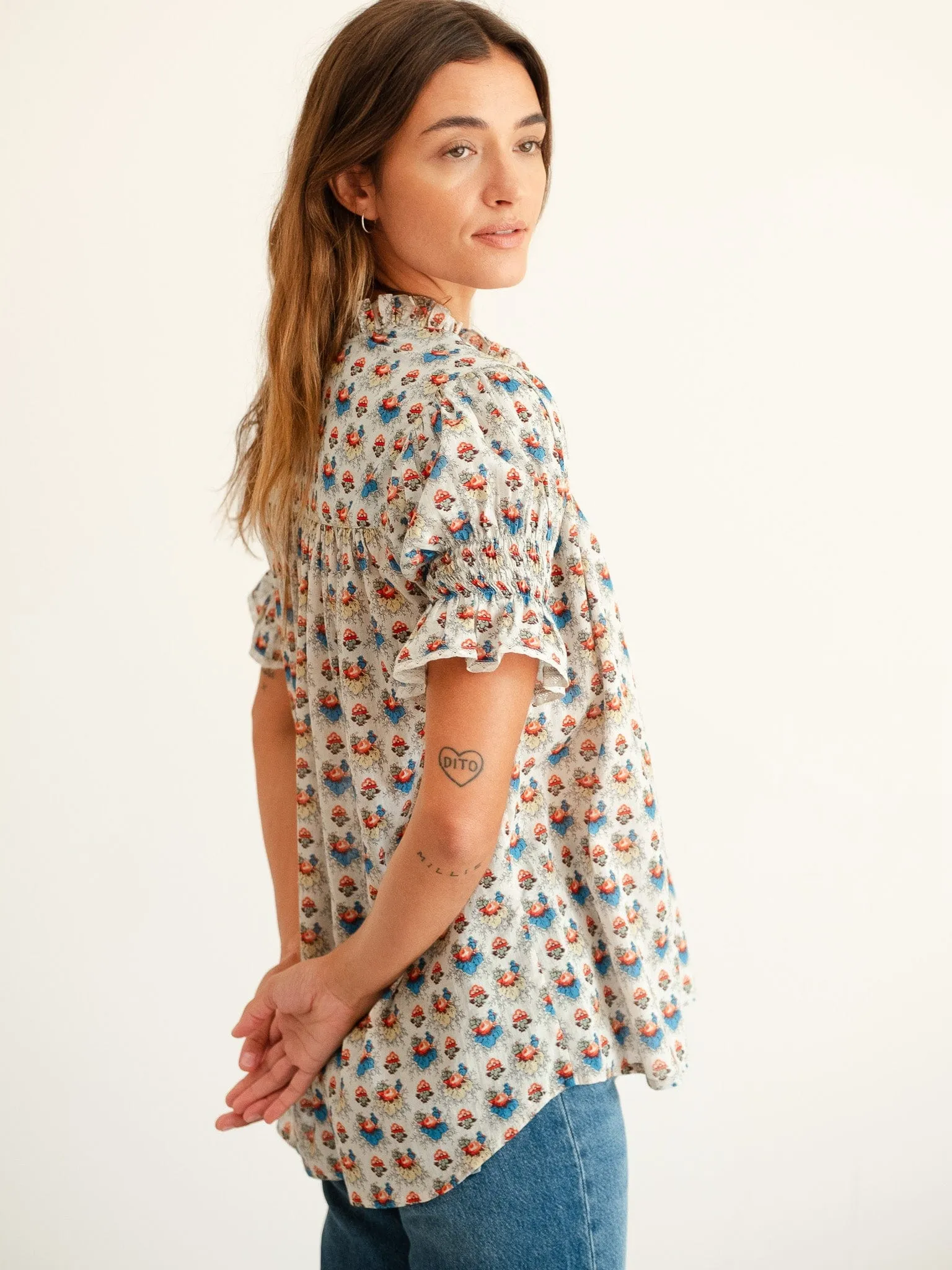 Marnie Top in Cottage sold by MILLE product image thumbnail 3