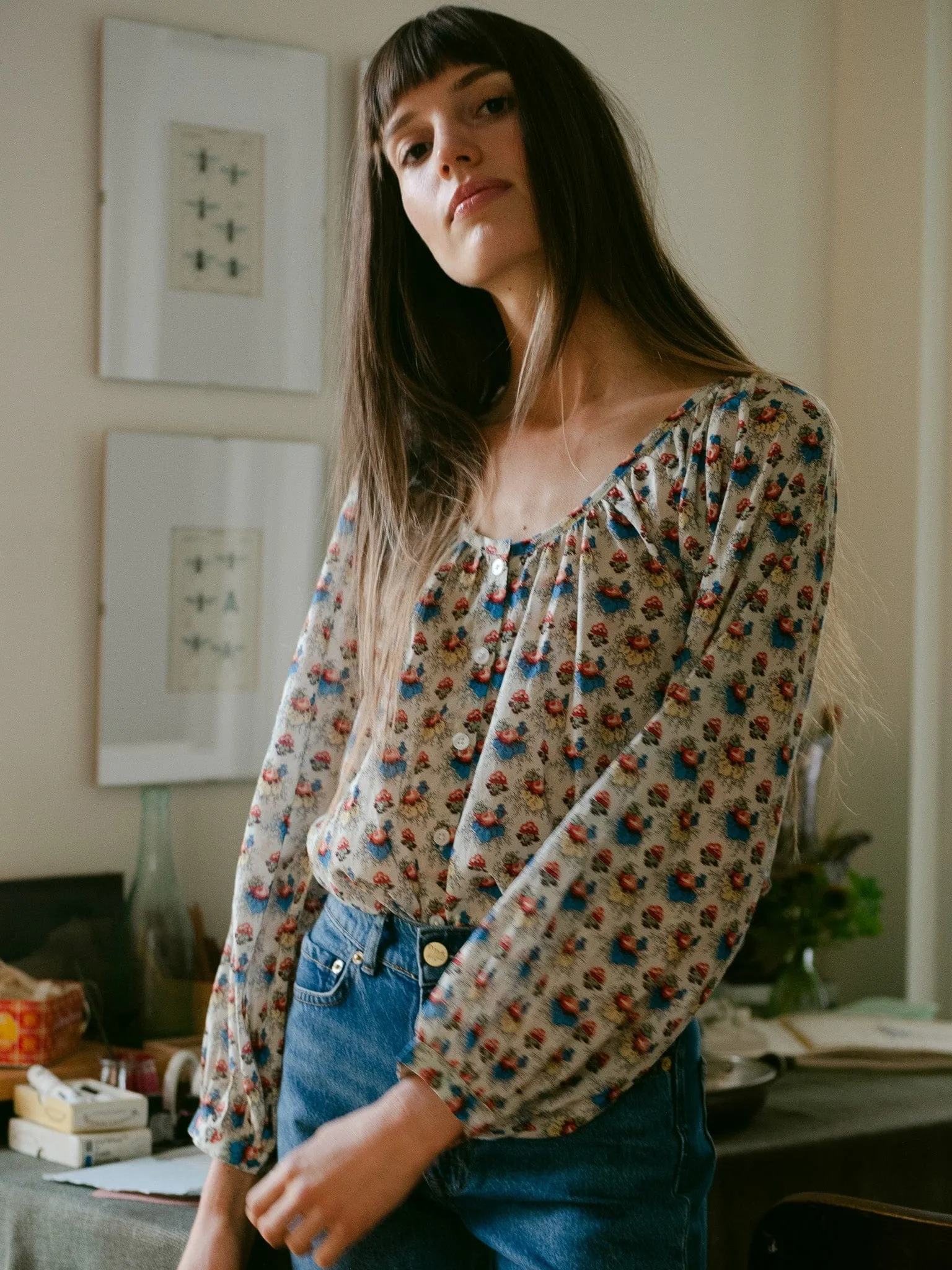 Aly Top in Cottage sold by MILLE product image thumbnail 3