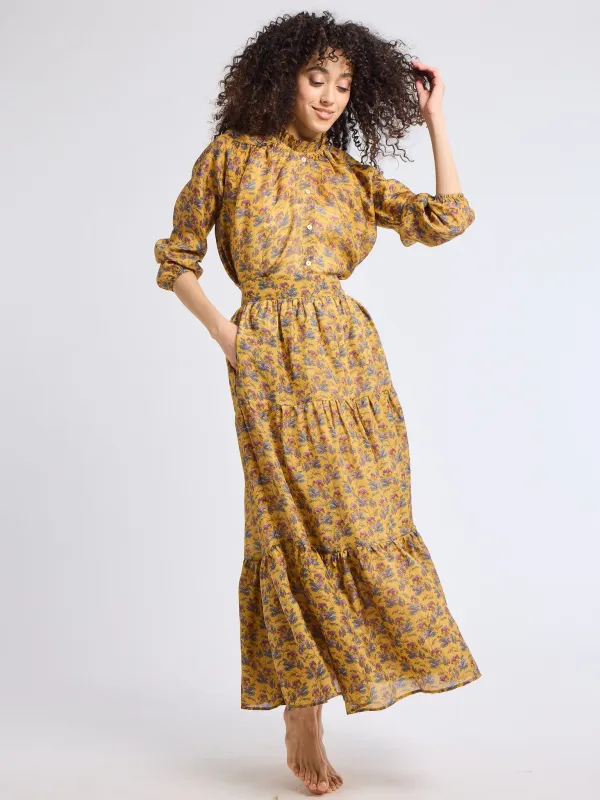 Paola Skirt in Rattan Floral sold by MILLE