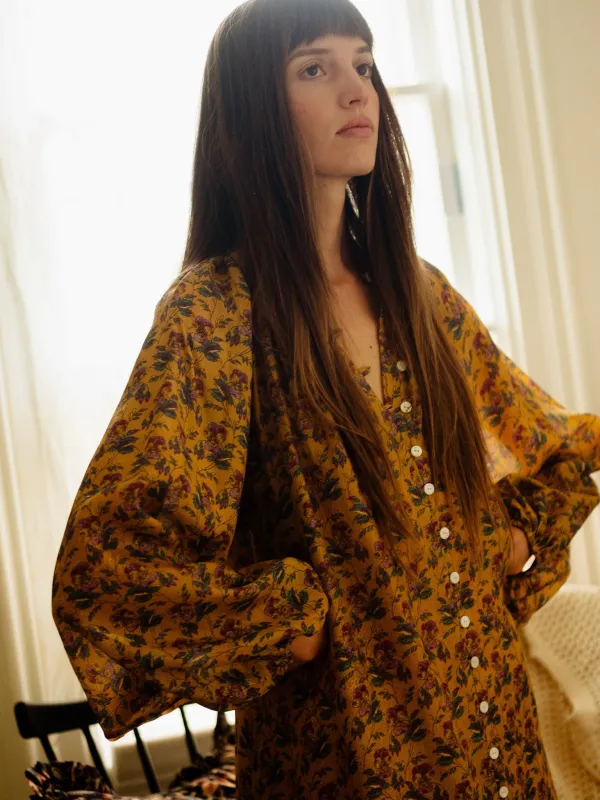 Madeline Dress in Rattan Floral sold by MILLE