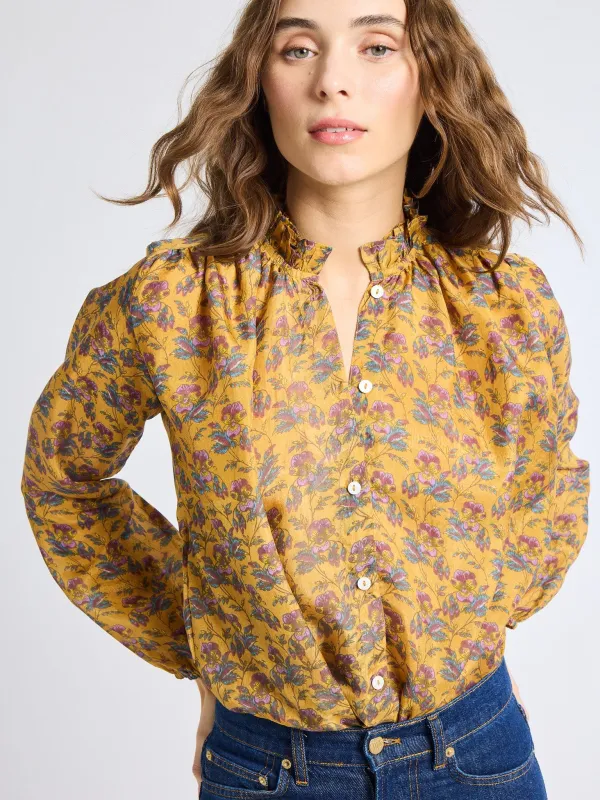 Francesca Top in Rattan Floral sold by MILLE