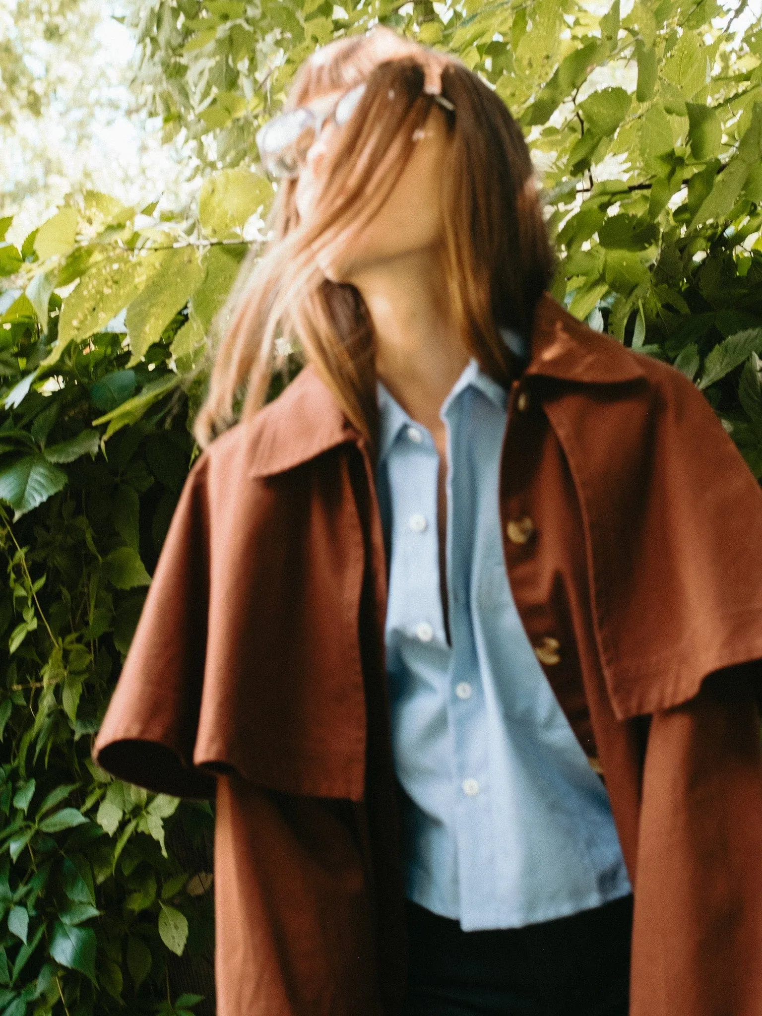 Gia Top in Blue Oxford sold by MILLE product image thumbnail 3