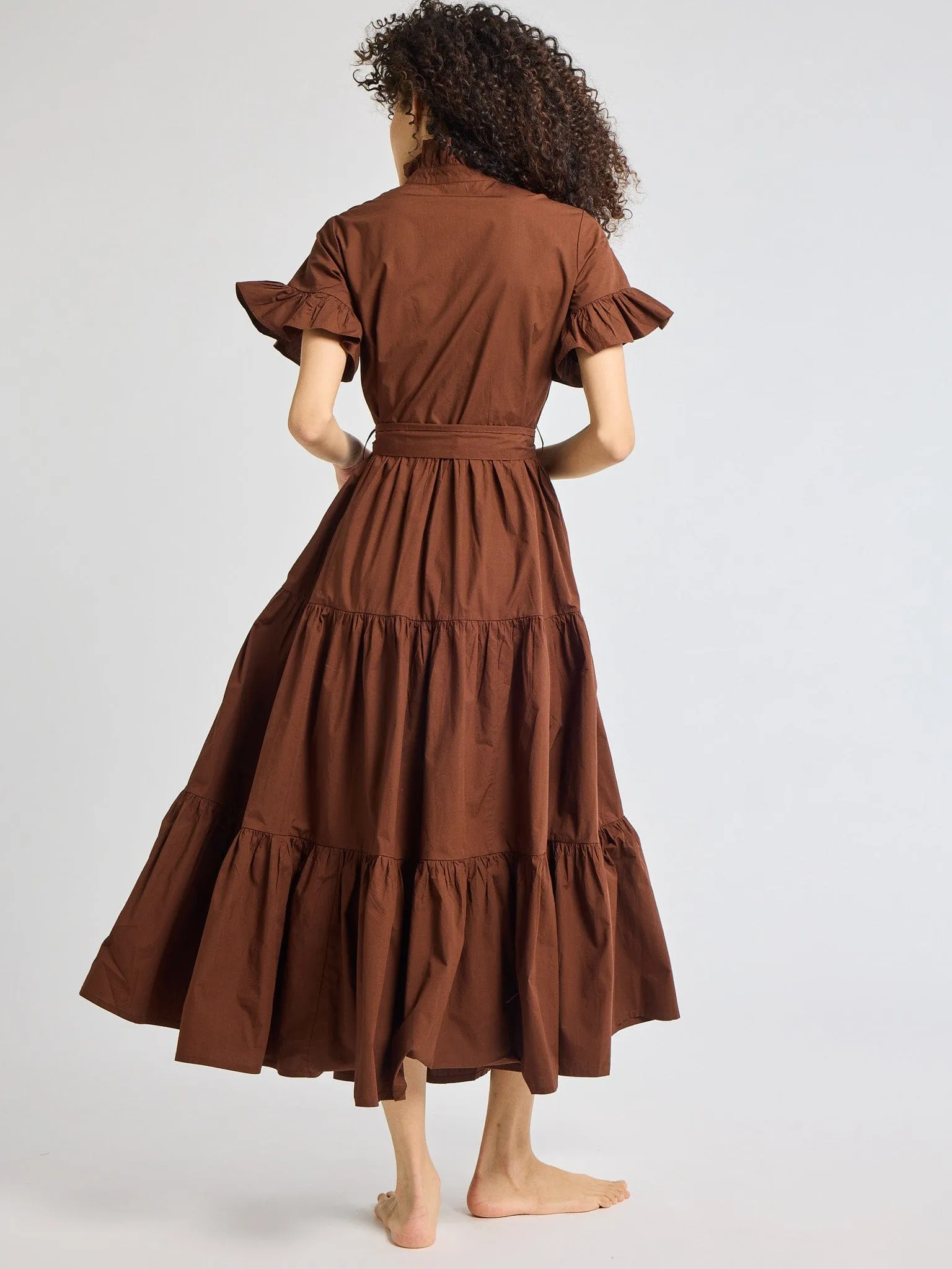 Victoria Dress in Chocolate sold by MILLE product image thumbnail 5