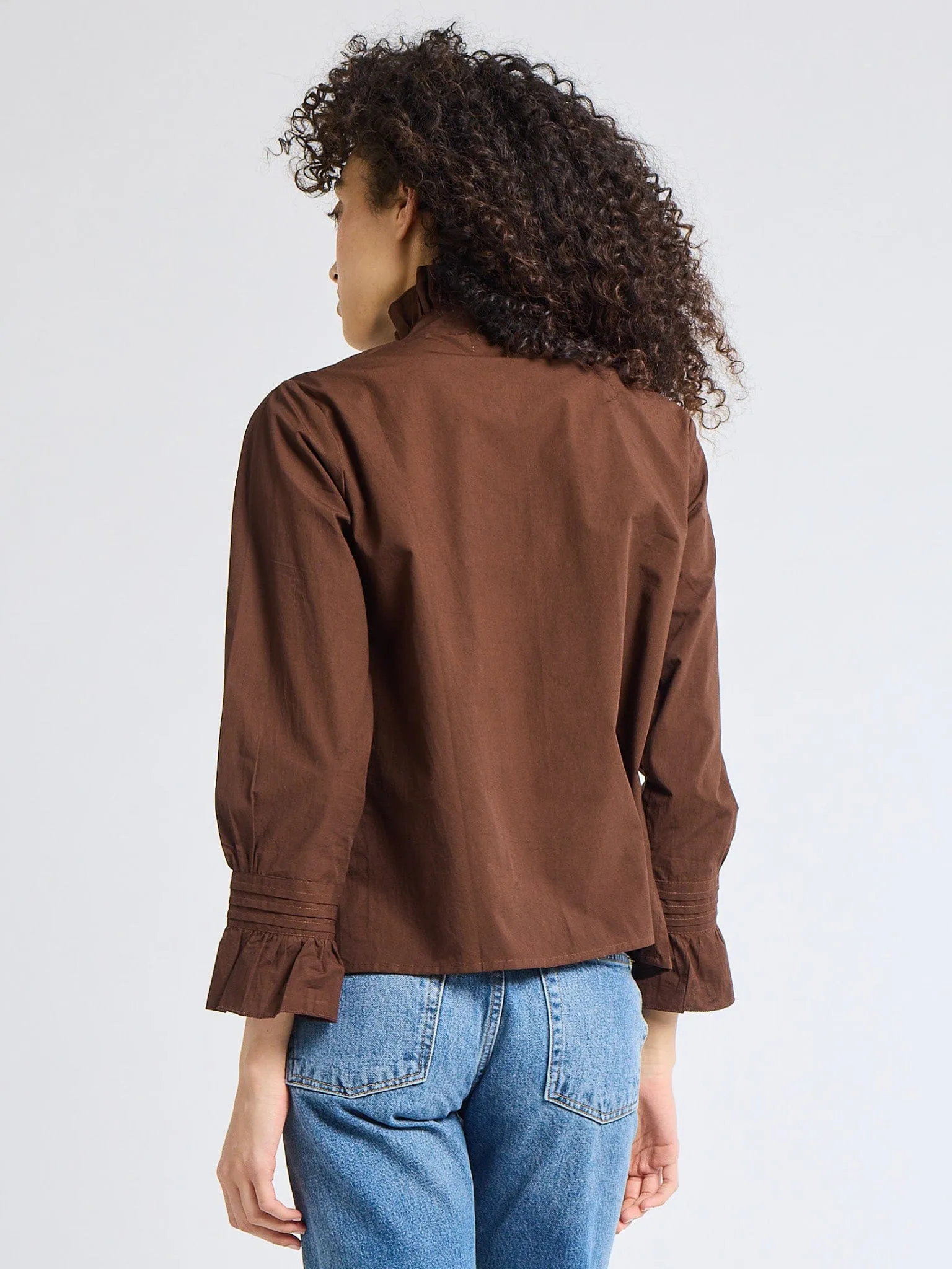 Phoebe Top in Chocolate sold by MILLE product image thumbnail 4