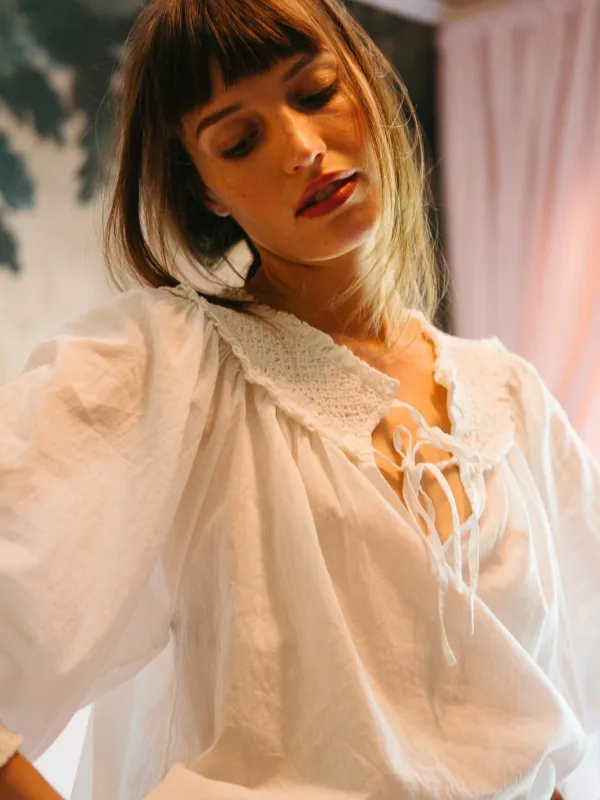 Amari Top in White sold by MILLE