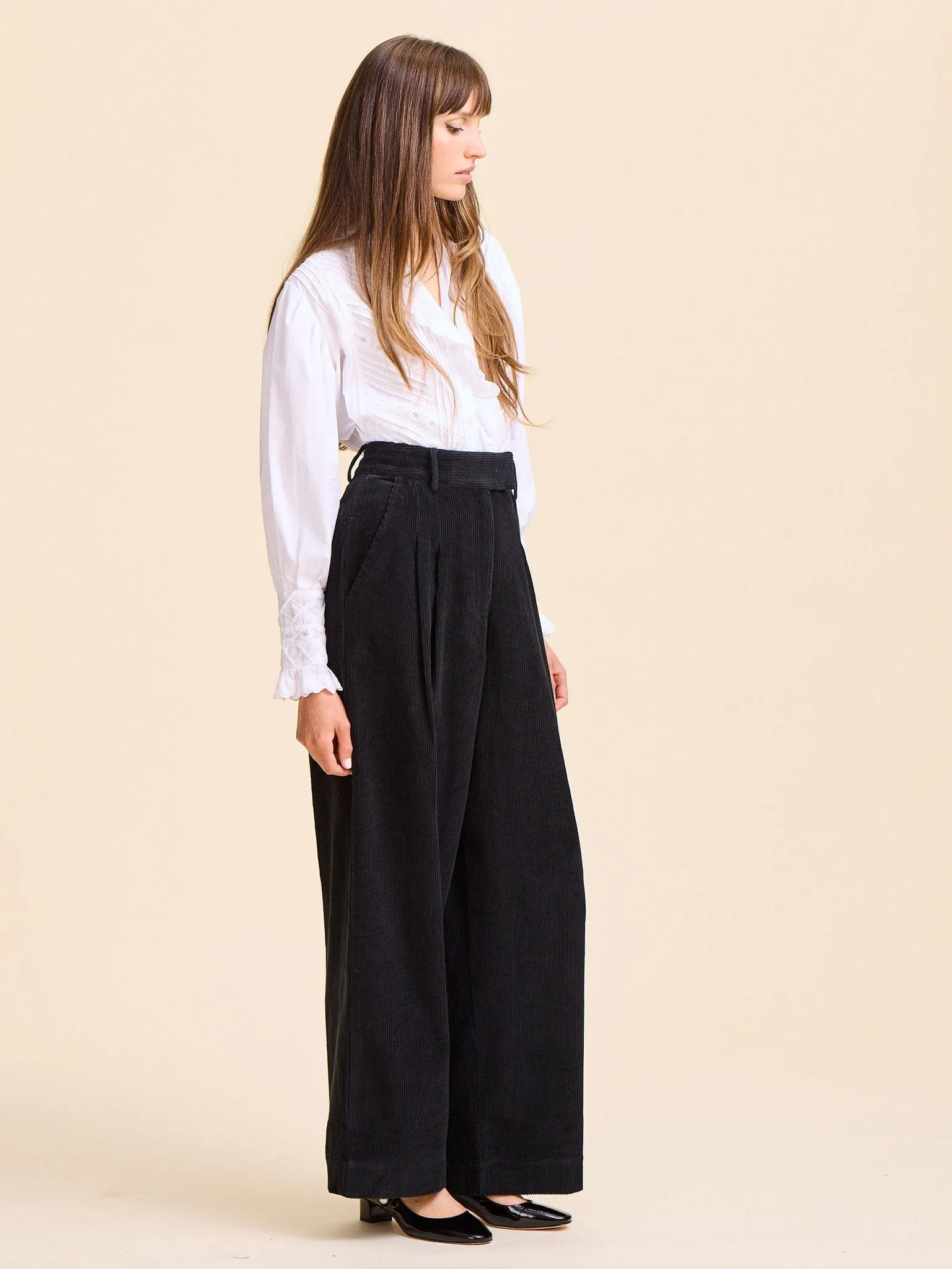 Cara Pant in Black Cord sold by MILLE product image thumbnail 4
