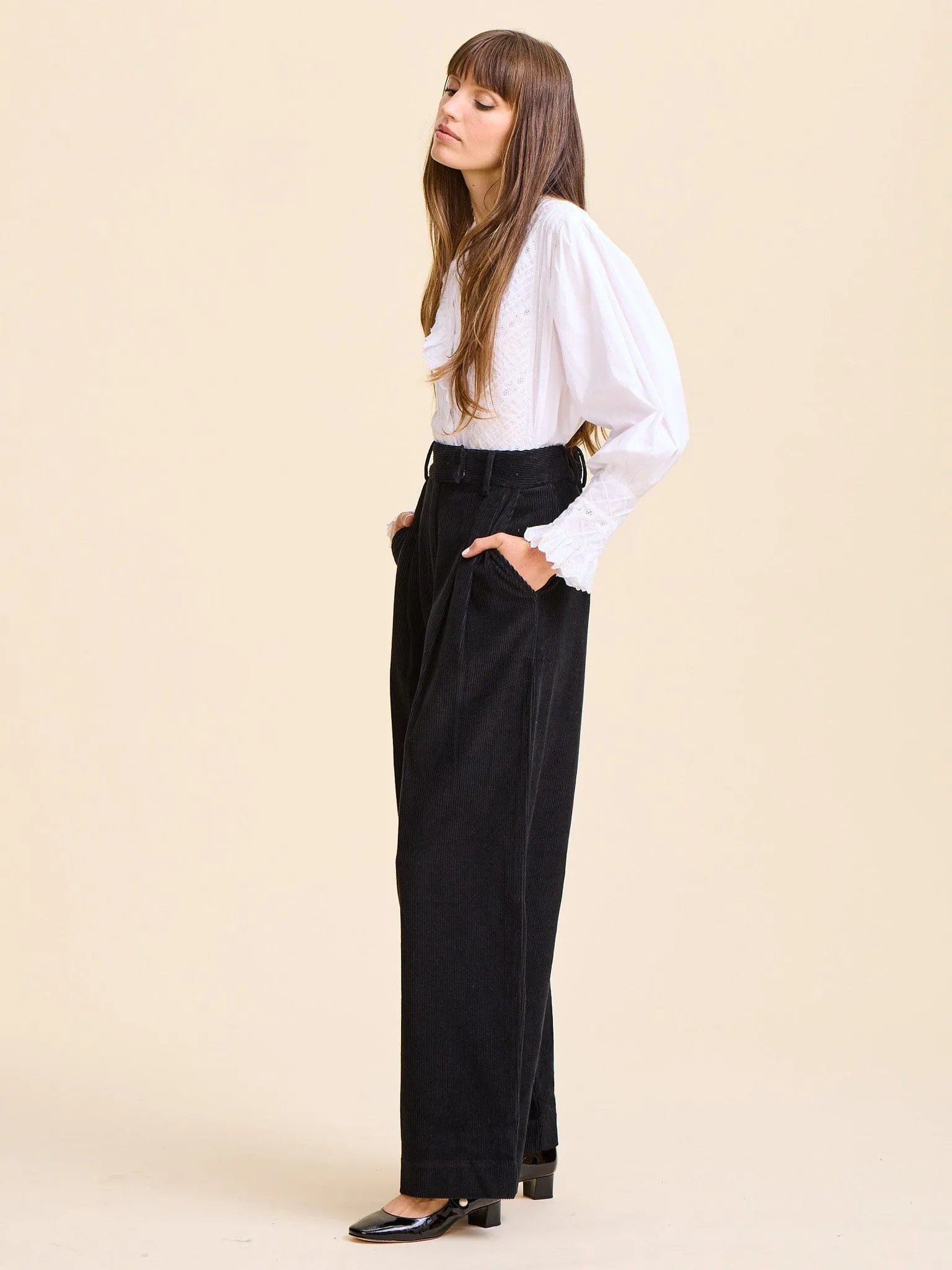 Cara Pant in Black Cord sold by MILLE product image thumbnail 5