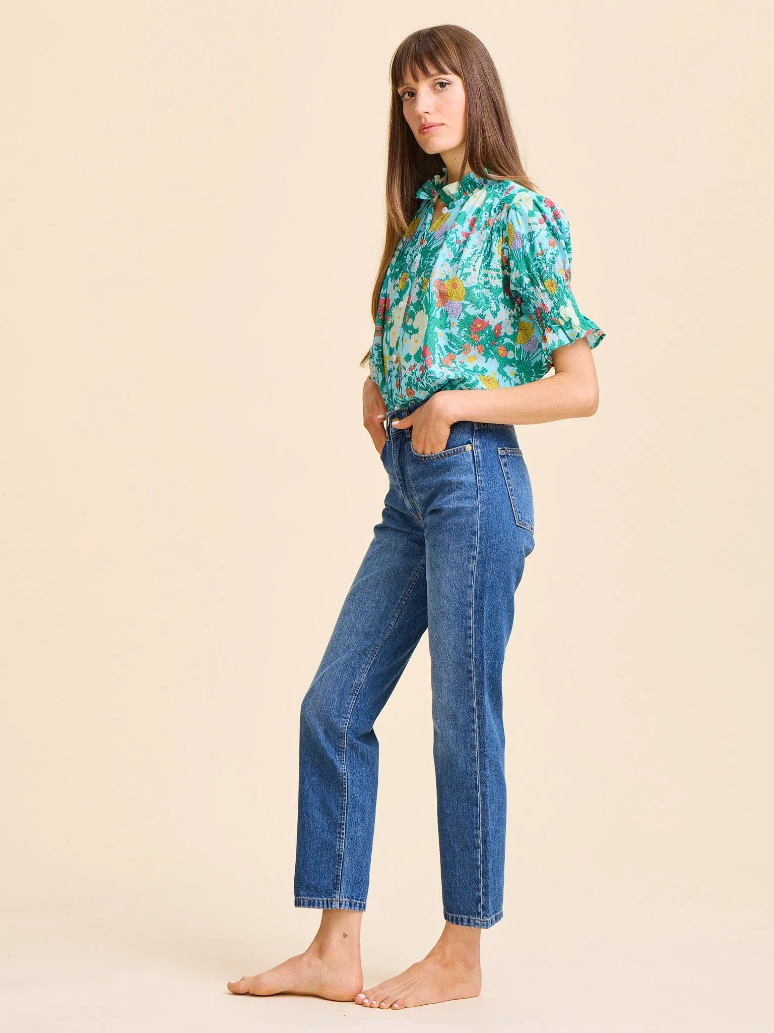 Marnie Top in Swedish Garden sold by MILLE product image thumbnail 5