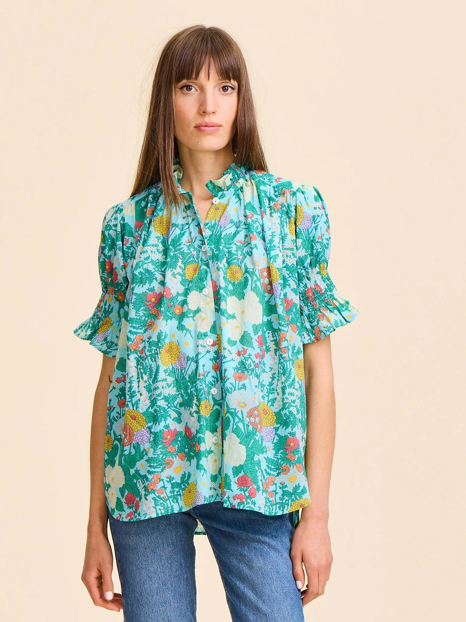 Marnie Top in Swedish Garden sold by MILLE product image thumbnail 3