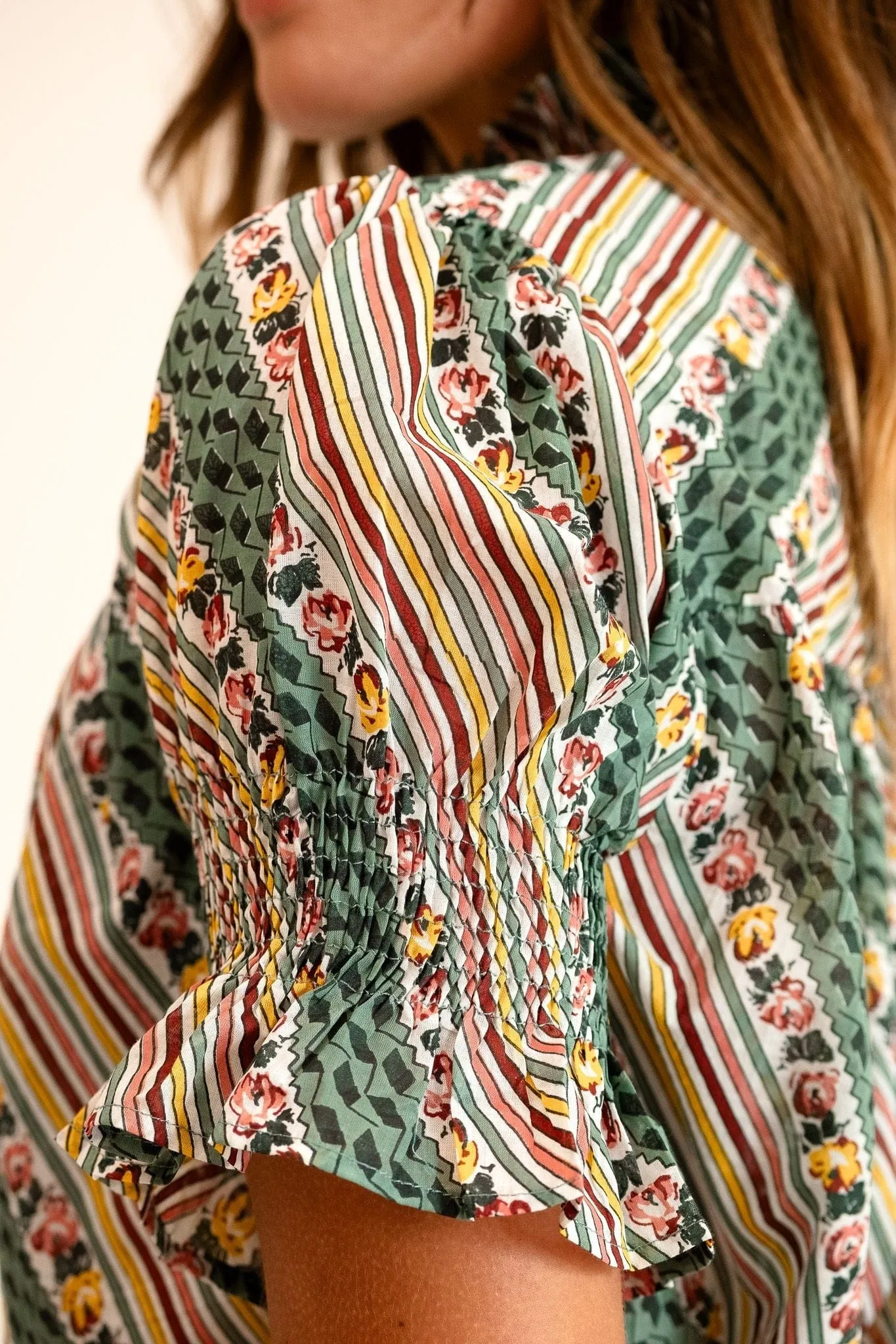 Marnie Top in Rose Stripe sold by MILLE product image thumbnail 5