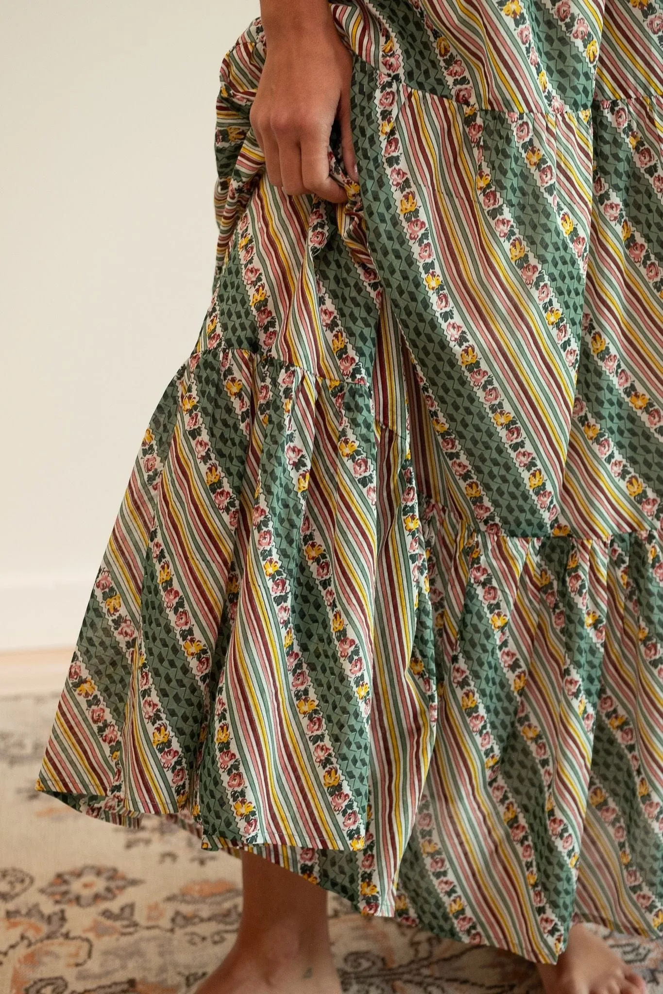 Paola Skirt in Rose Stripe sold by MILLE product image thumbnail 3