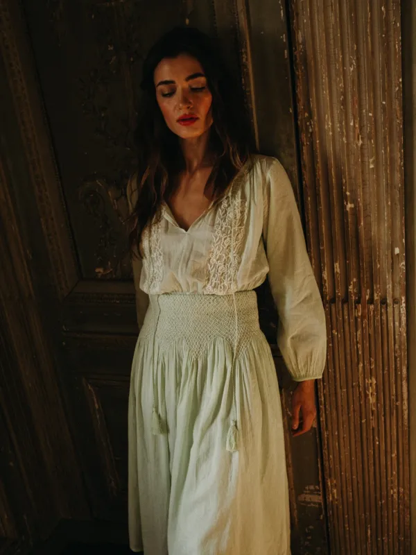 Greta Dress in Meadow sold by MILLE