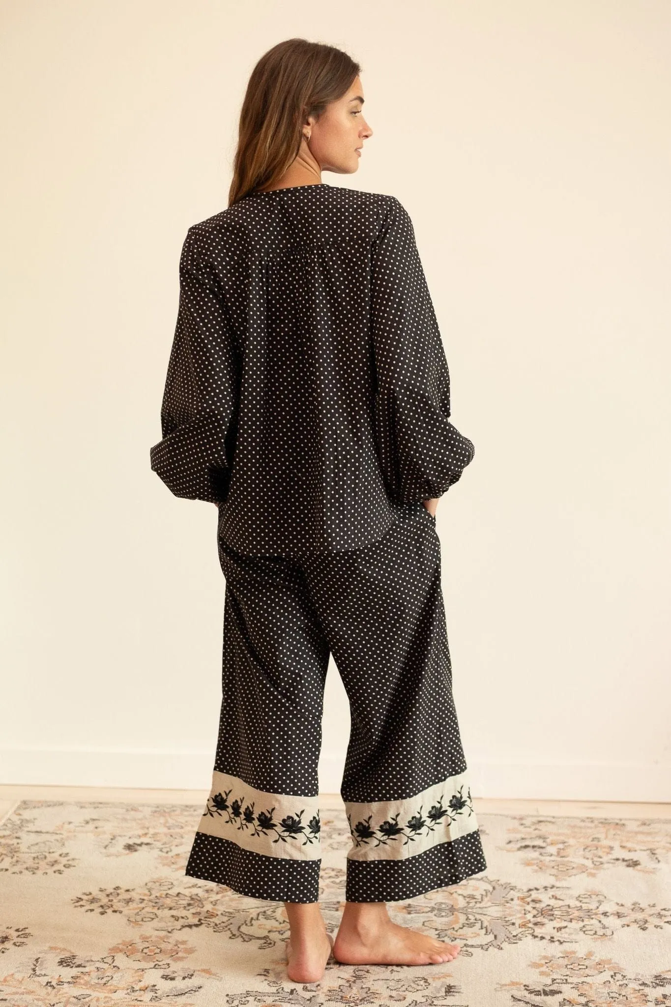 Francine Pant in Polka Dot sold by MILLE product image thumbnail 4