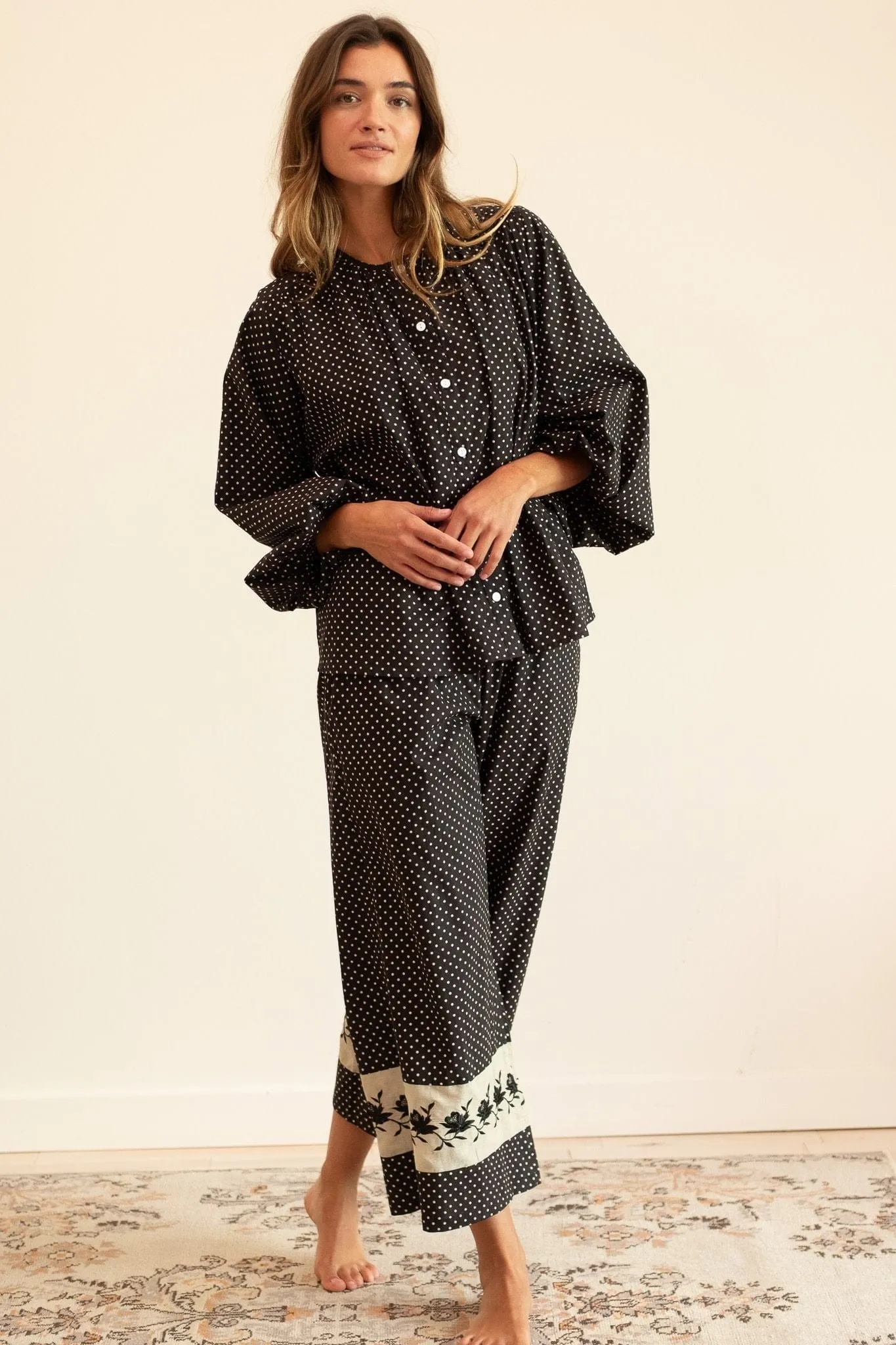 Francine Pant in Polka Dot sold by MILLE