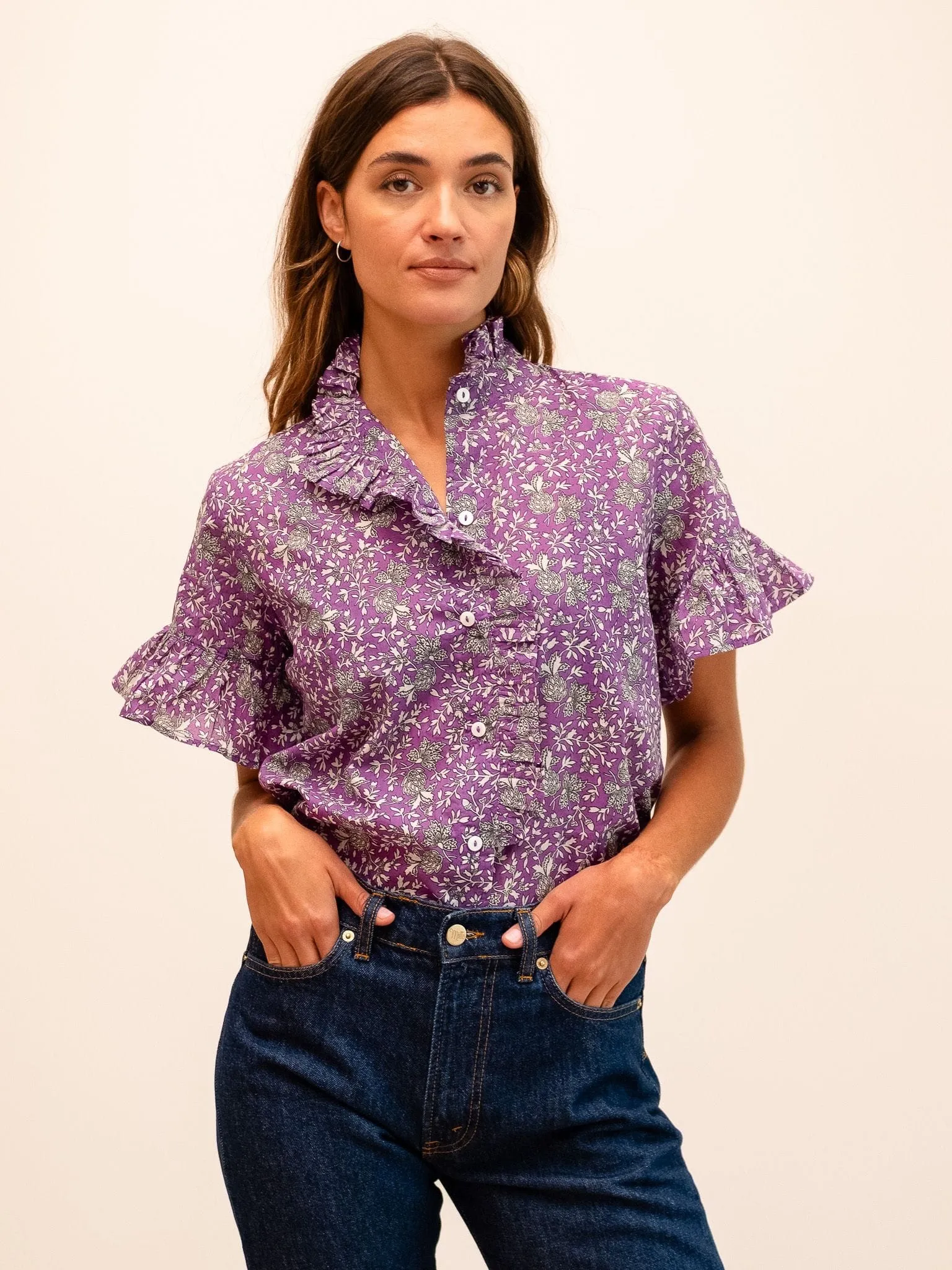 Vanessa Top in Provence Floral sold by MILLE product image thumbnail 2