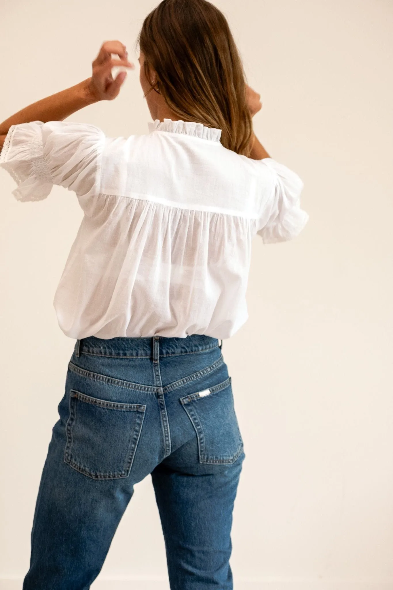 Marnie Top in White sold by MILLE product image thumbnail 5