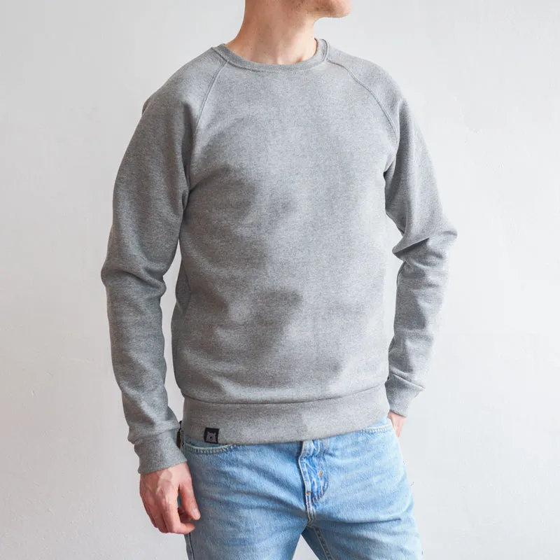 BASICS Classic Crew Sweatshirt - Grey Marl sold by North Standard Trading Post product image thumbnail 2