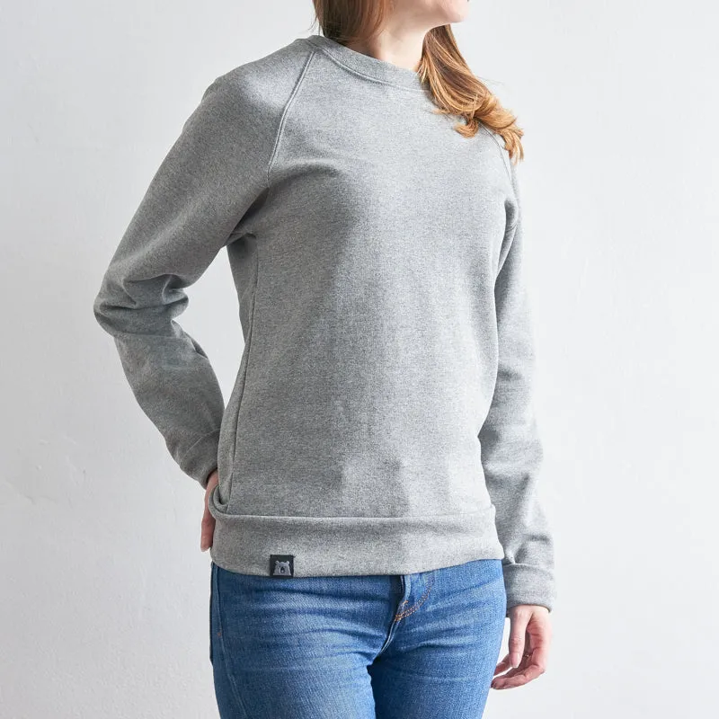 BASICS Classic Crew Sweatshirt - Grey Marl sold by North Standard Trading Post