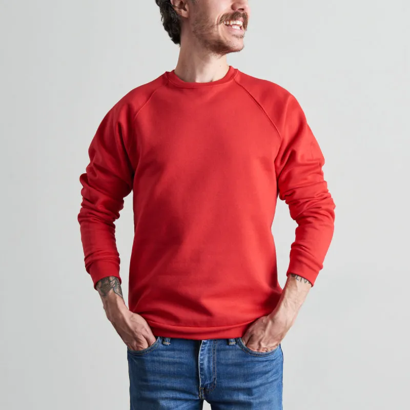 BASICS Classic Crew Sweatshirt - Red sold by North Standard Trading Post