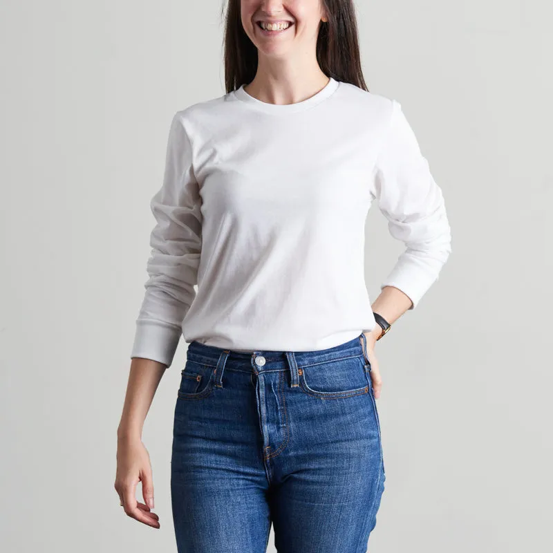BASICS Heavyweight Long Sleeve Tee - White sold by North Standard Trading Post product image thumbnail 2