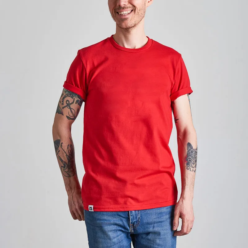 BASICS Perfect Crew Tee - Red sold by North Standard Trading Post
