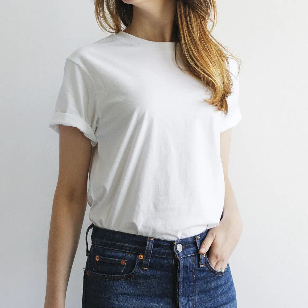BASICS Perfect Crew Tee - White sold by North Standard Trading Post