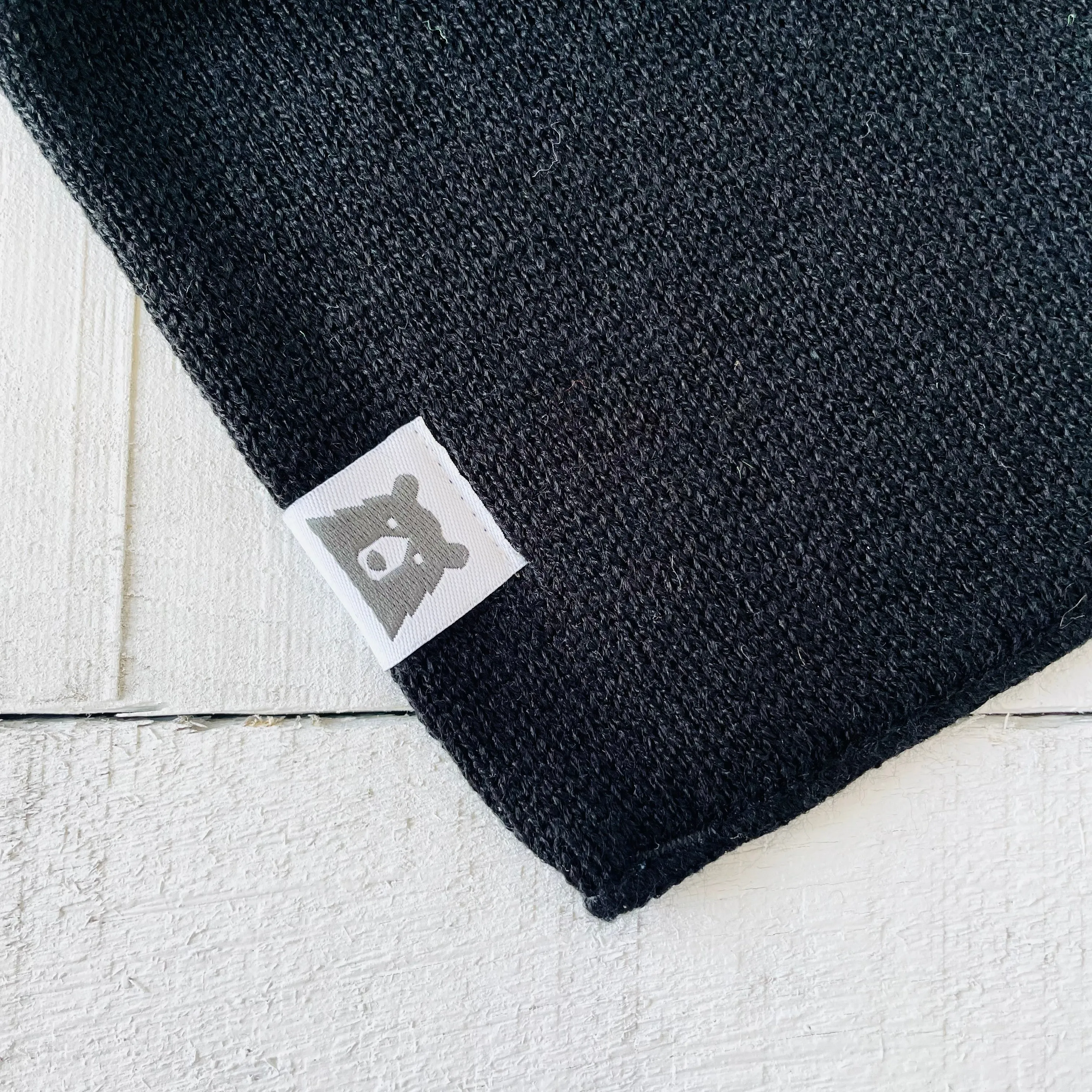 Bear Scarf - Black sold by North Standard Trading Post product image thumbnail 3