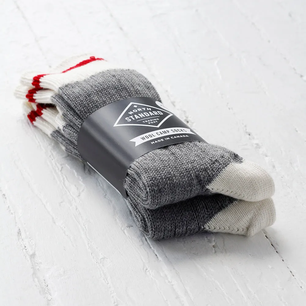 Camp Socks - Wool - Red - 2 pack sold by North Standard Trading Post