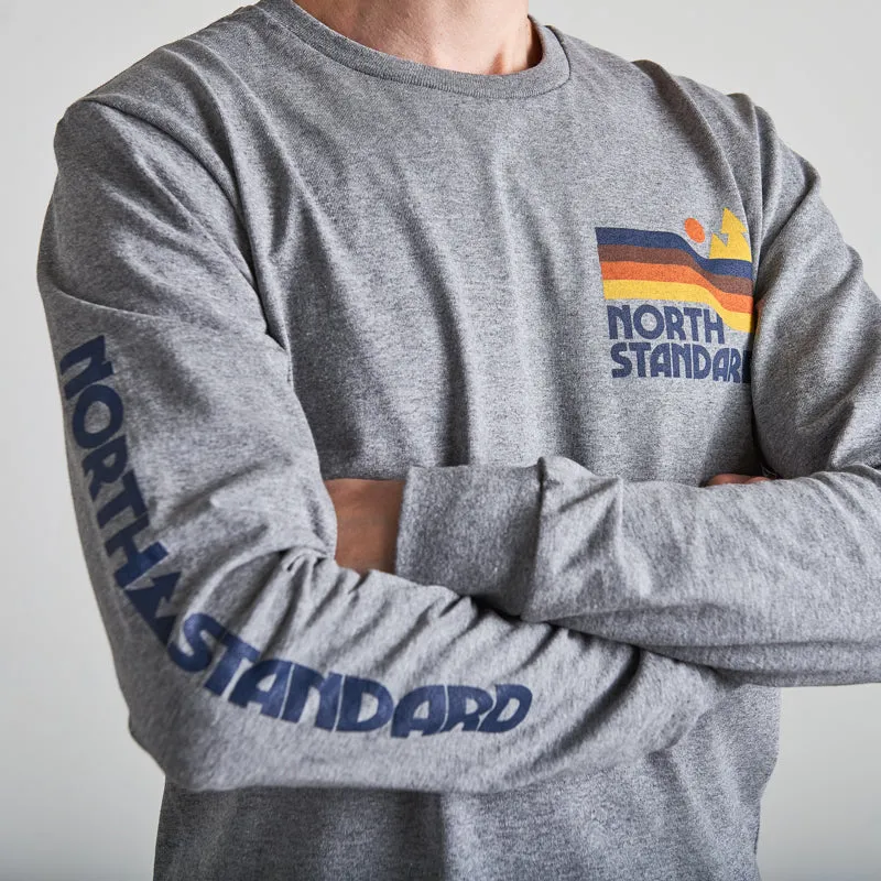 Dunes Long Sleeve Tee - Grey Marl sold by North Standard Trading Post