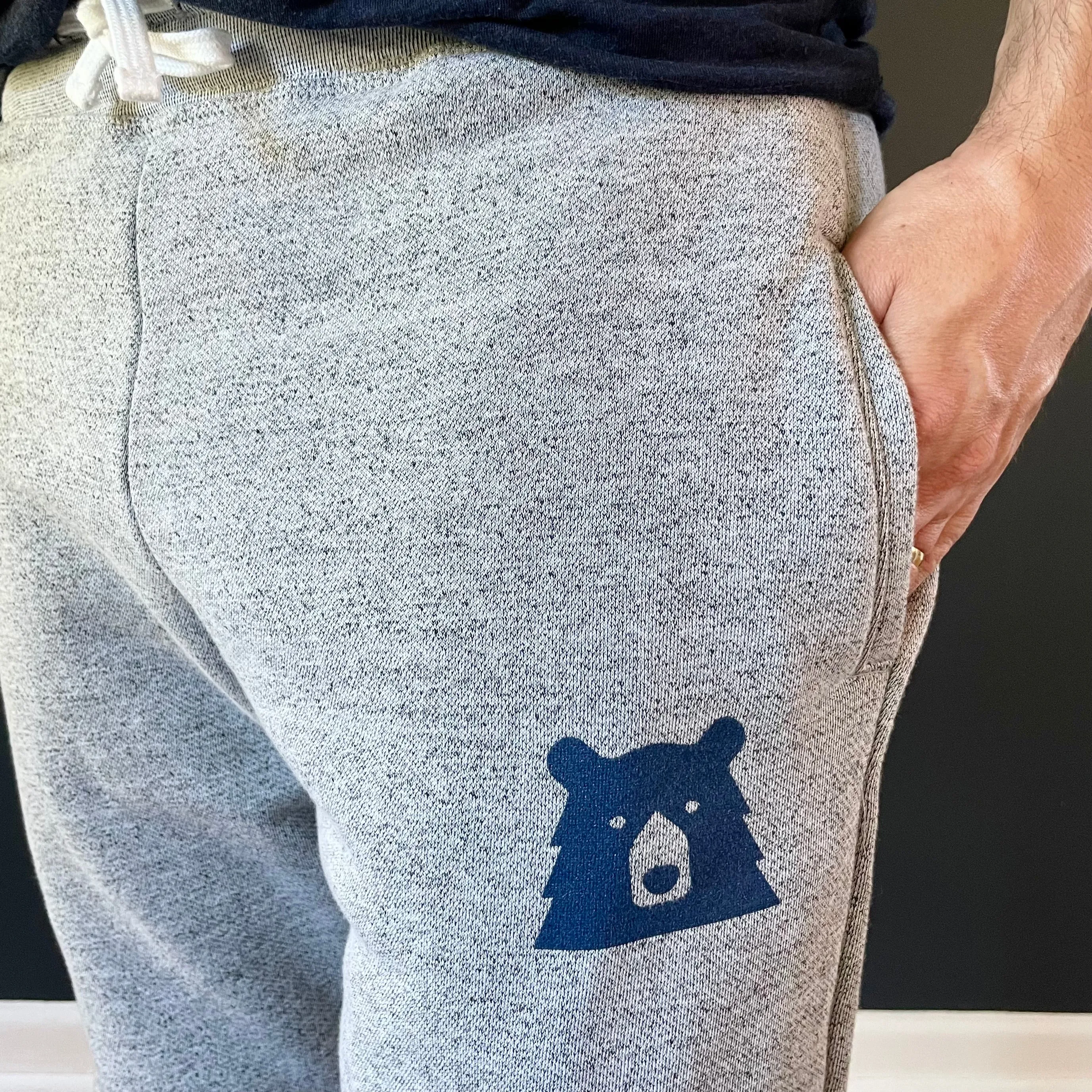 Jogger Fit Sweatpants - Ash Marl with Navy sold by North Standard Trading Post product image thumbnail 3