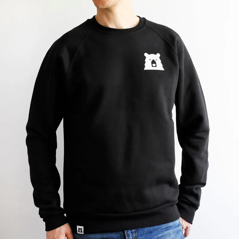 Mascot Crew Sweatshirt - Black with White sold by North Standard Trading Post