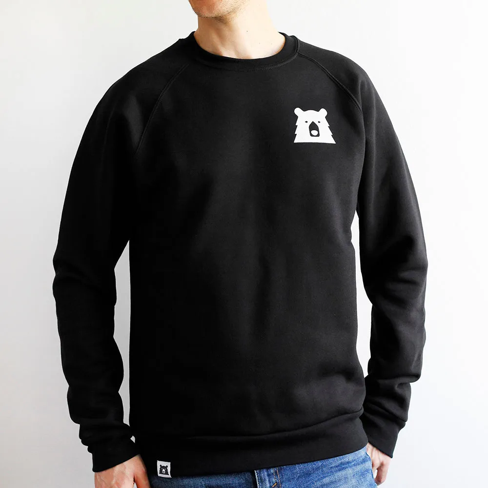 Mascot Crew Sweatshirt - Black with White sold by North Standard Trading Post