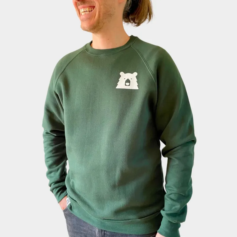 Mascot Crew Sweatshirt - Forest with White sold by North Standard Trading Post
