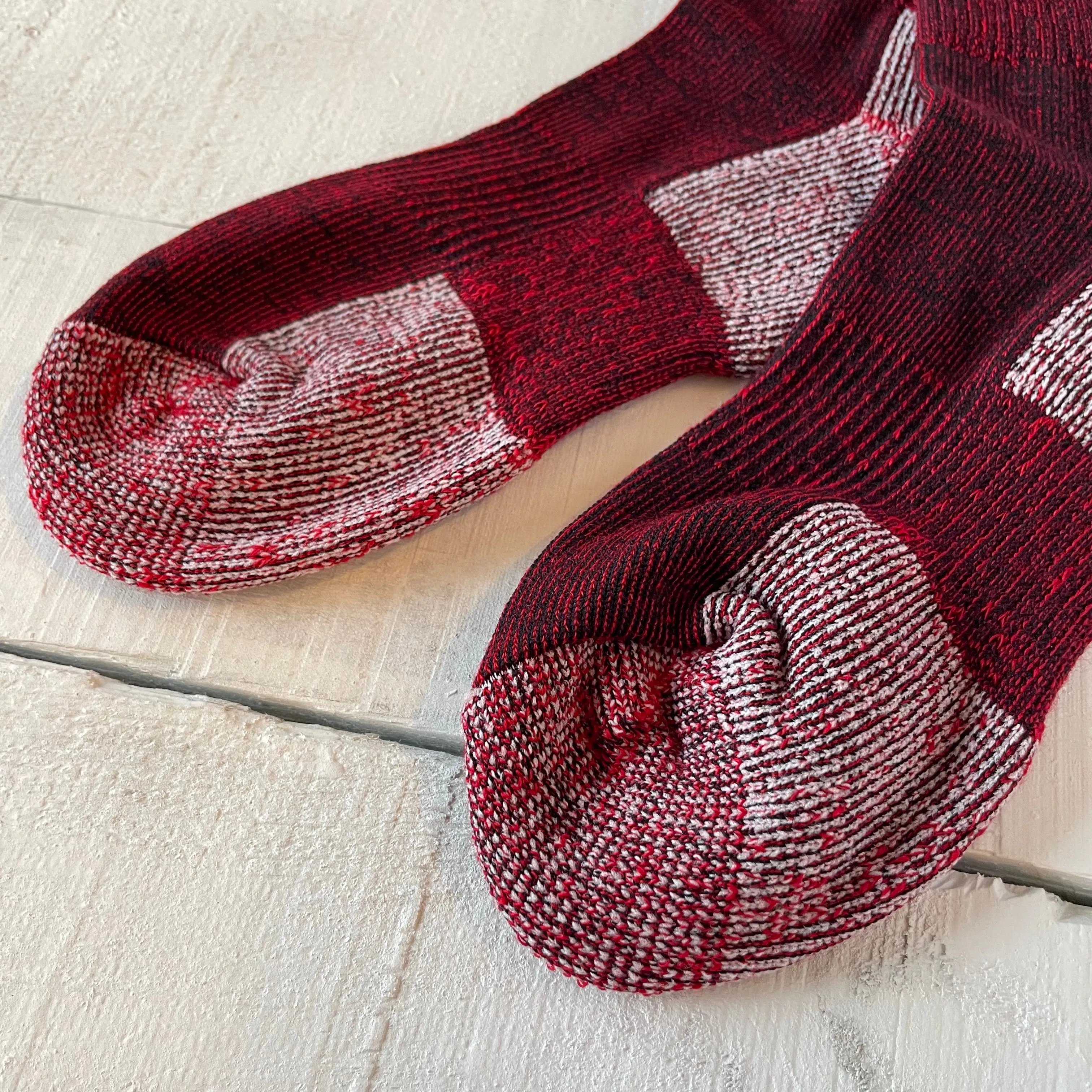 Merino Wool Hike Socks - Burgundy sold by North Standard Trading Post product image thumbnail 3