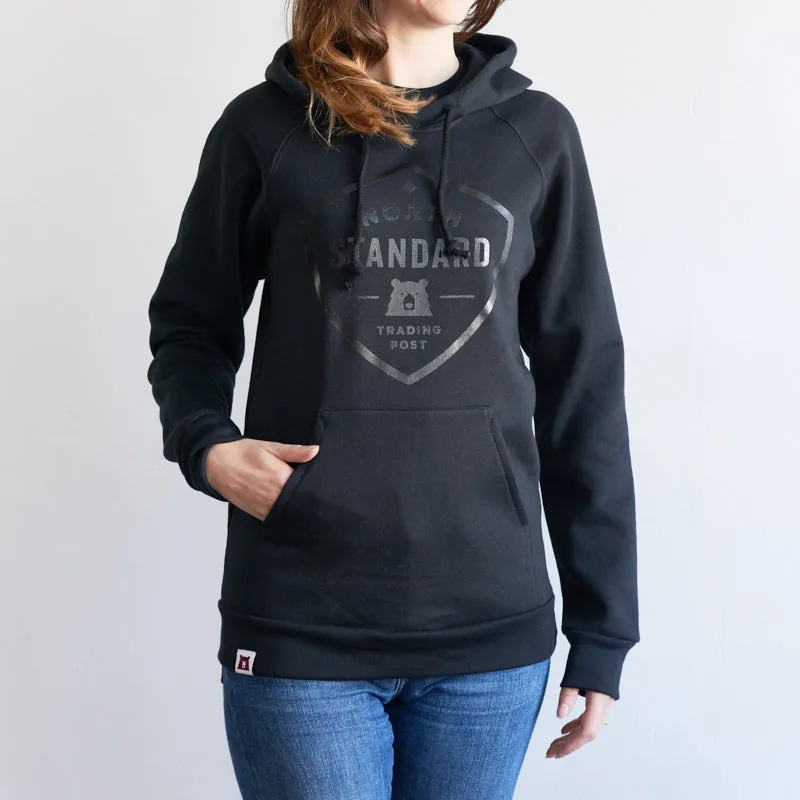 Shield Pop Over Hoodie - Black with Black sold by North Standard Trading Post product image thumbnail 2