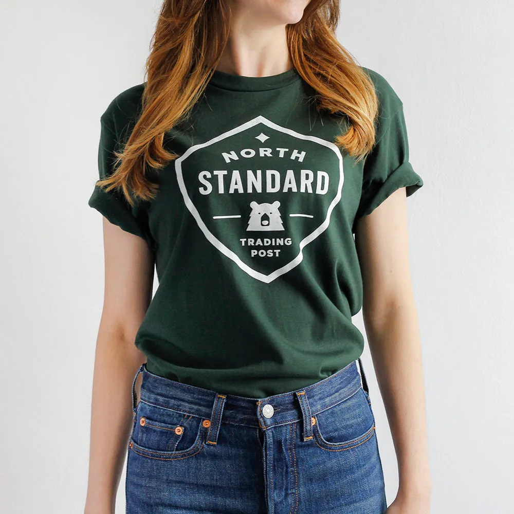Shield Tee - Forest with White sold by North Standard Trading Post product image thumbnail 2