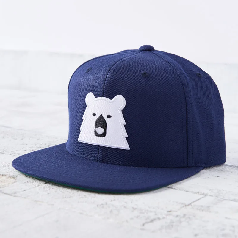 Snapback - Navy with Polar Bear sold by North Standard Trading Post