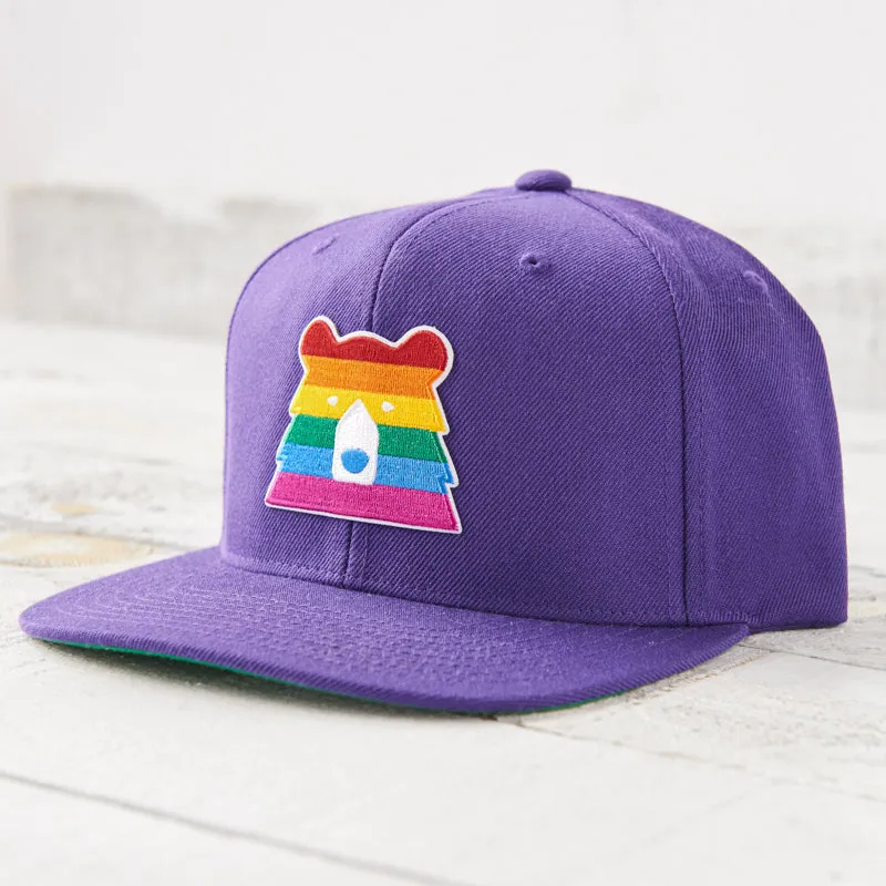 Snapback - Purple with Pride Bear sold by North Standard Trading Post