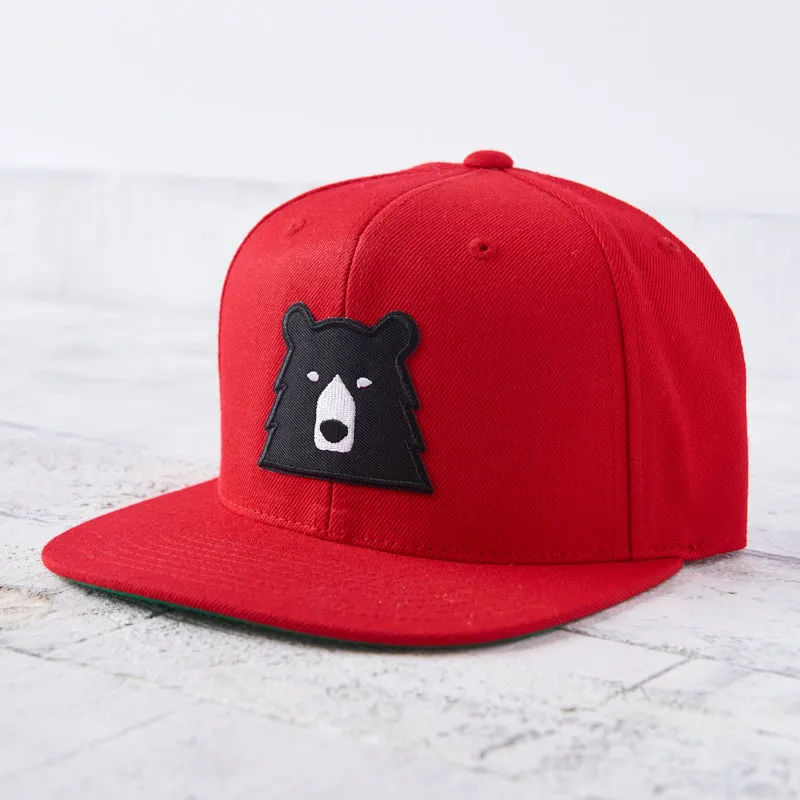 Snapback - Red with Black Bear sold by North Standard Trading Post