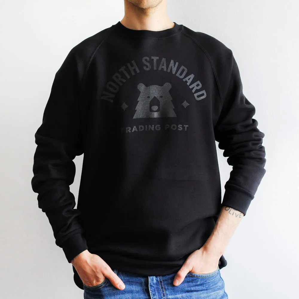Varsity Crew Sweatshirt - Black with Black sold by North Standard Trading Post product image thumbnail 2