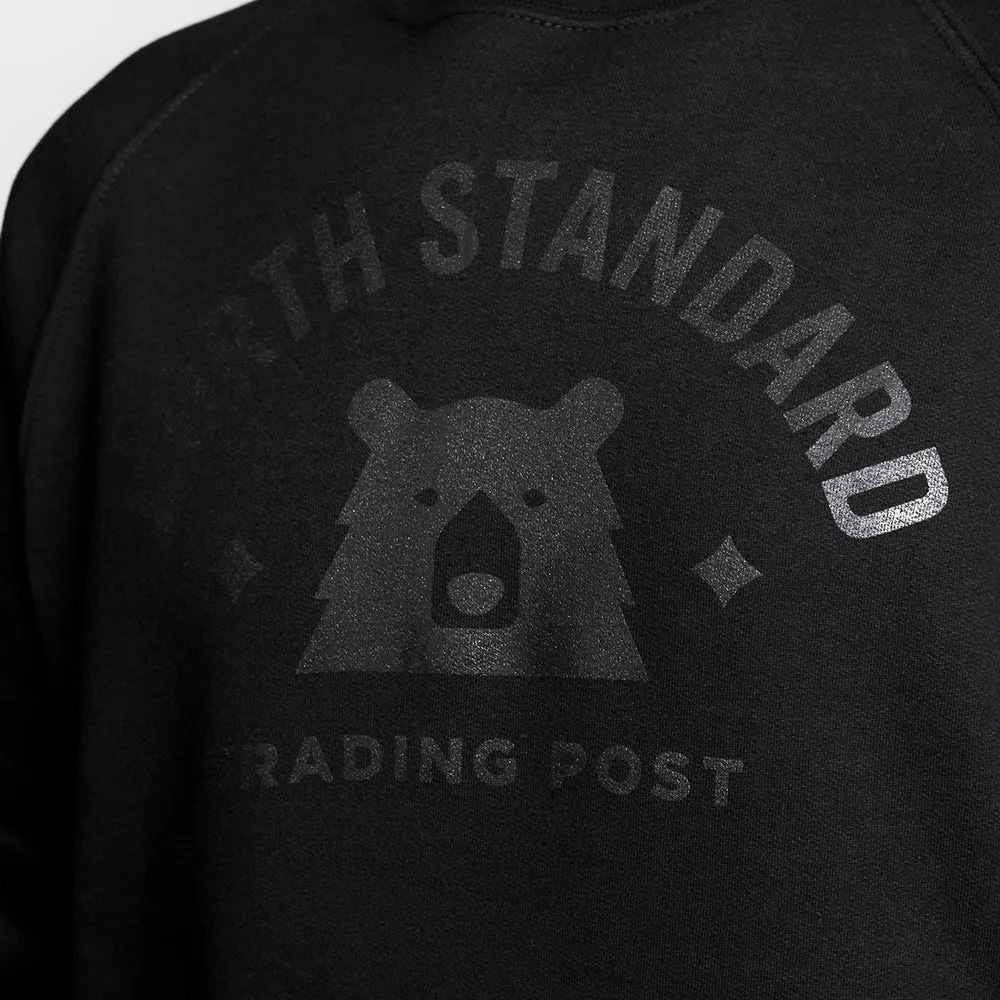 Varsity Crew Sweatshirt - Black with Black sold by North Standard Trading Post product image thumbnail 3